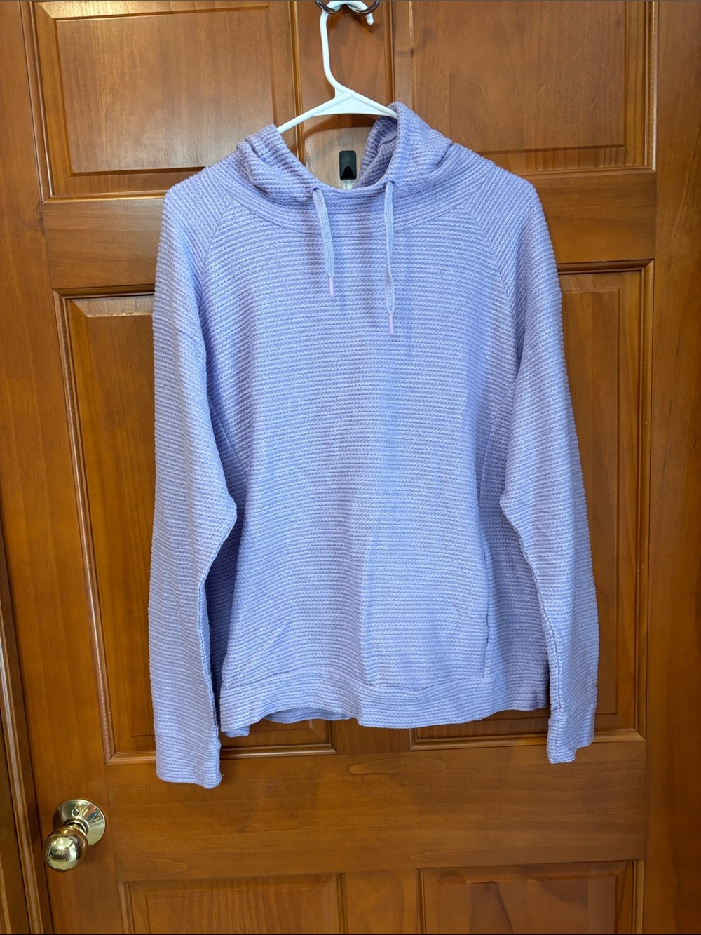 MTA Sport Lavender Waffle-Knit Hoodie